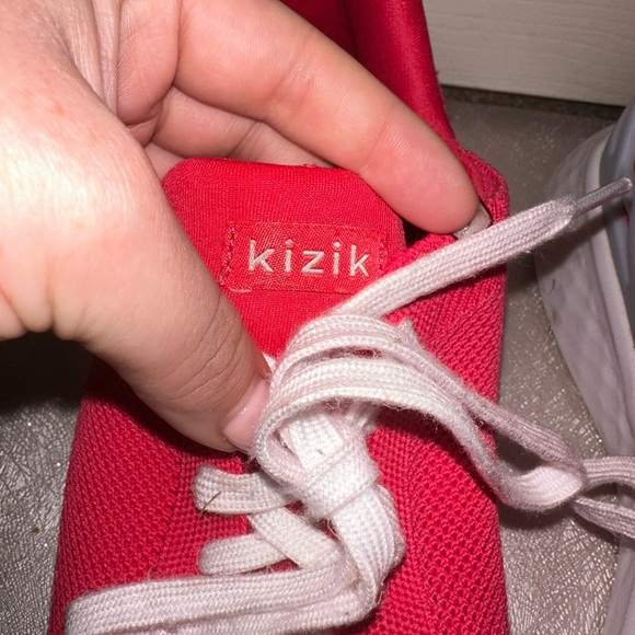 Kizik pink hands free slip on shoe 11.5 athleisure gym walking activewear - Picture 4 of 9